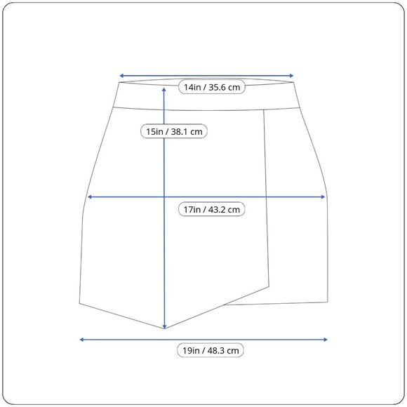 Crown & Ivy Womens Light Blue Floral Wrap Skort Size 4 - New - Picture 9 of 9